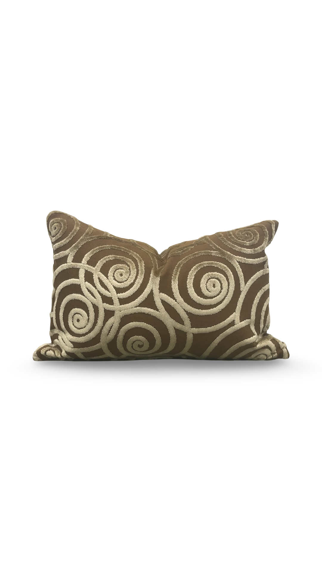 Luxury Pillow Swing Velvet Bronze 12x18" Knife Edge Decorative Lumbar Pillow