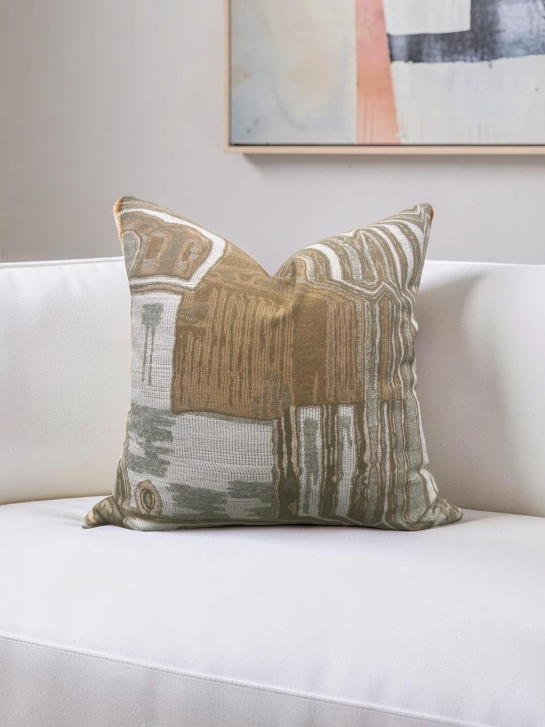 Decorative Pillow Kiva Tigers Eye Tourmaline - 20x20" Knife Edge Cover