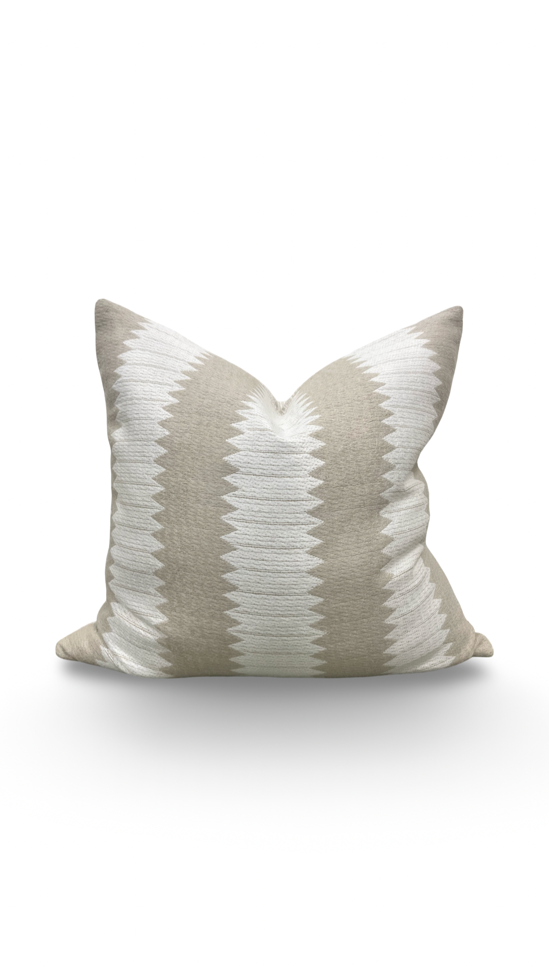 Aperigon Swag Jute 22x22" Knife Edge Decorative Throw Pillow