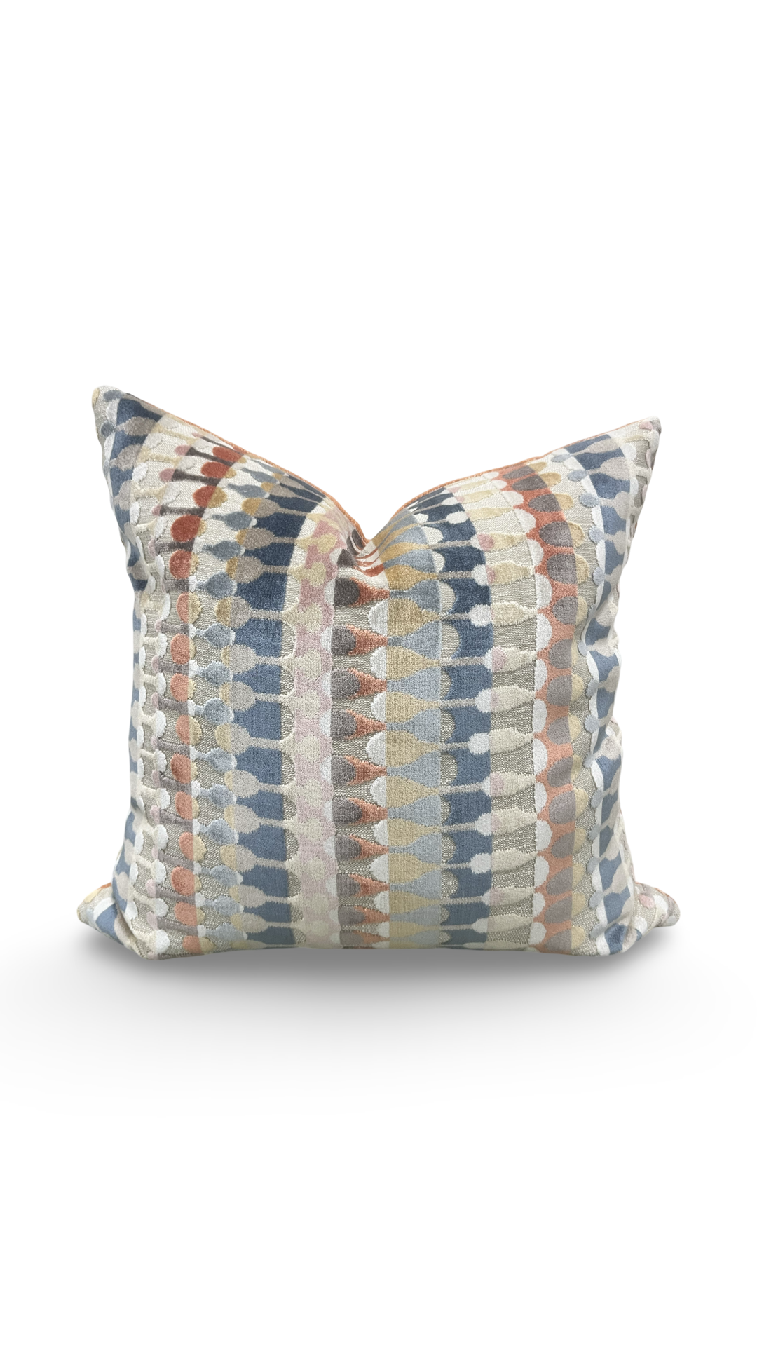 Orpheus Multi 18X18" Knife Edge Decorative Throw Pillow