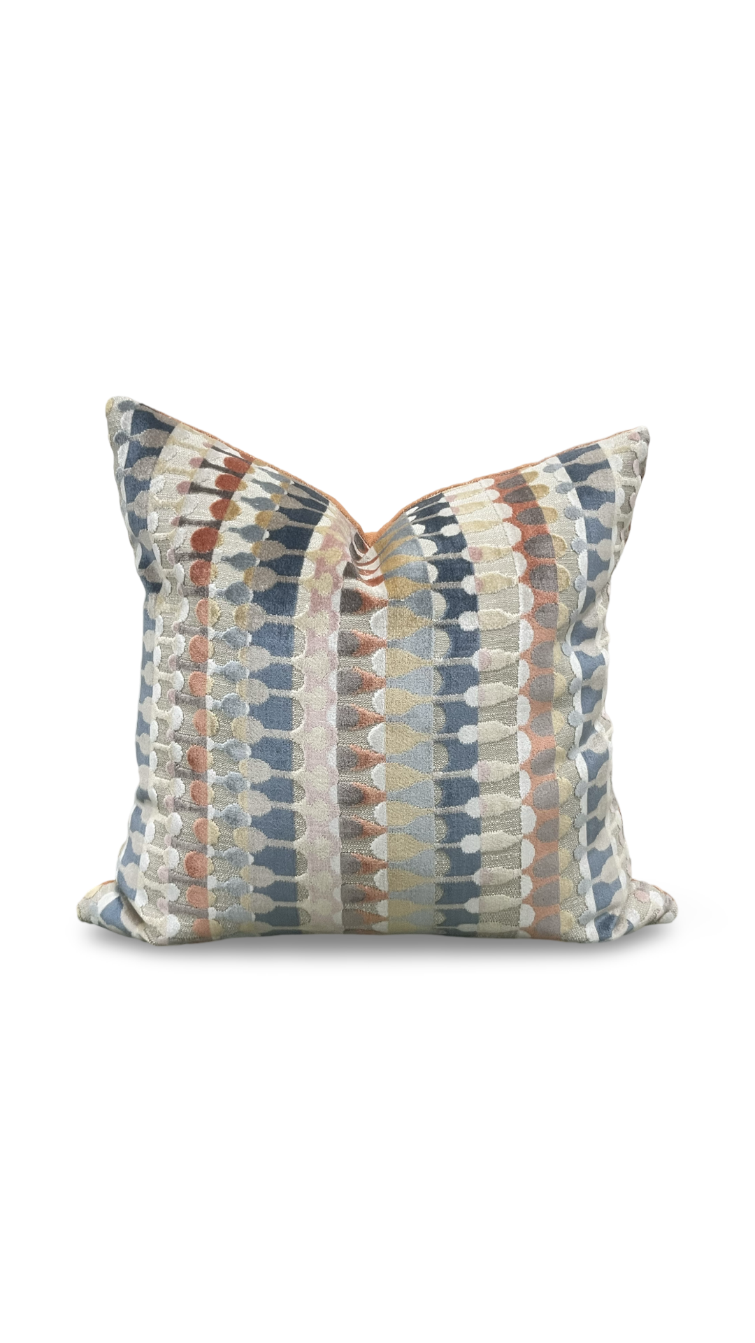 Orpheus Multi 18X18" Knife Edge Decorative Throw Pillow