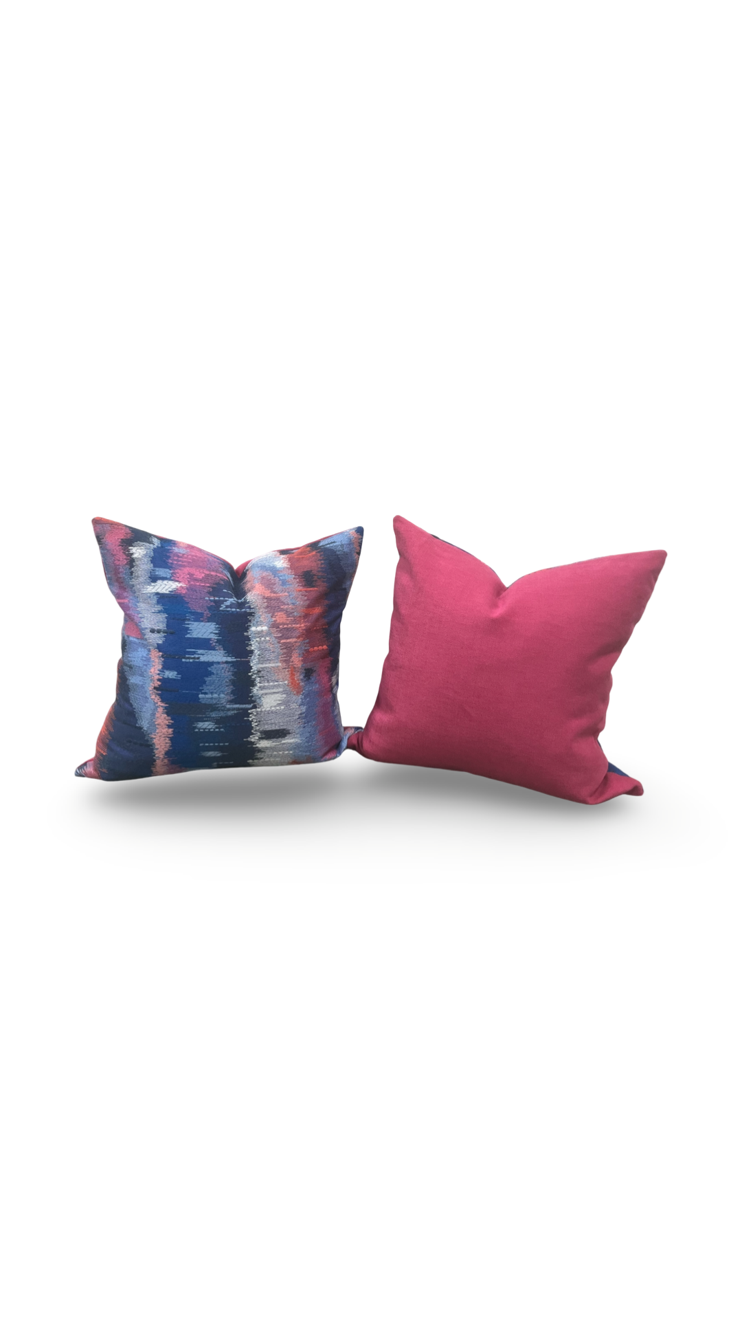 Wilderness Lapis Carnelian Ruby 18X18" Knife Edge Decorative Throw Pillow
