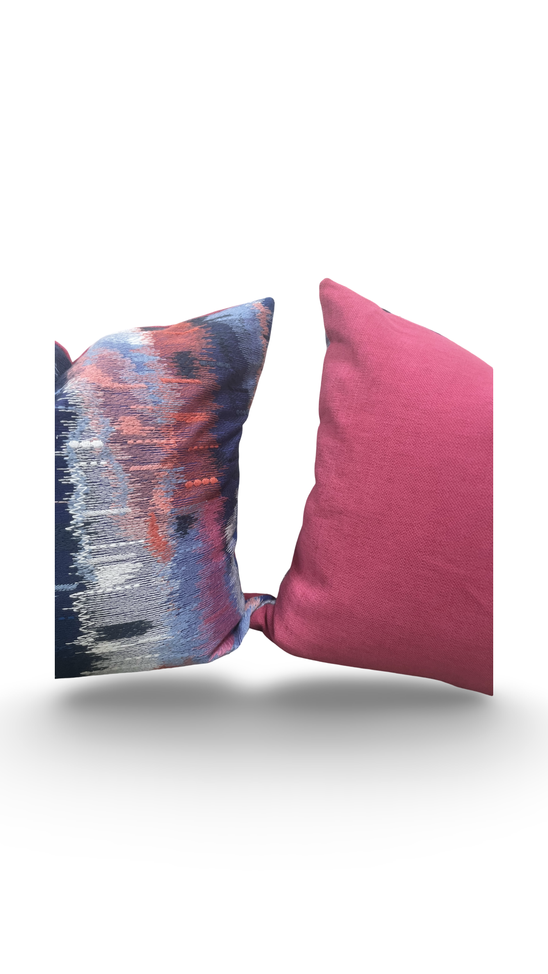Wilderness Lapis Carnelian Ruby 18X18" Knife Edge Decorative Throw Pillow