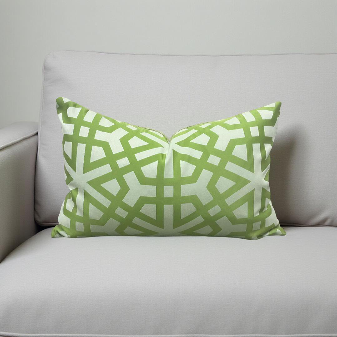 Lisbon Weave Palm 12X18" Knife Edge Decorative Lumbar Pillow