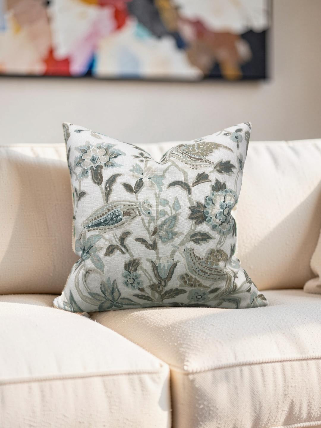 Schumacher Decorative Pillow Camberwell Vase 20x20" Knife Edge Cover