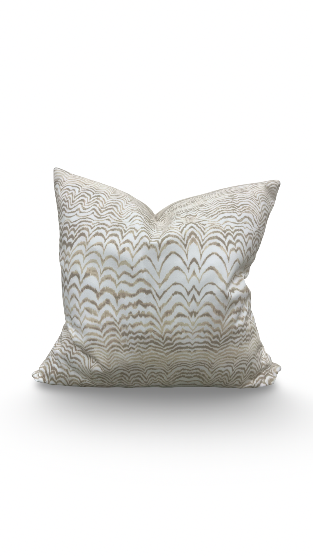 Schumacher Fabric Ink Wave 22x22" Knife Edge Decorative Throw Pillow