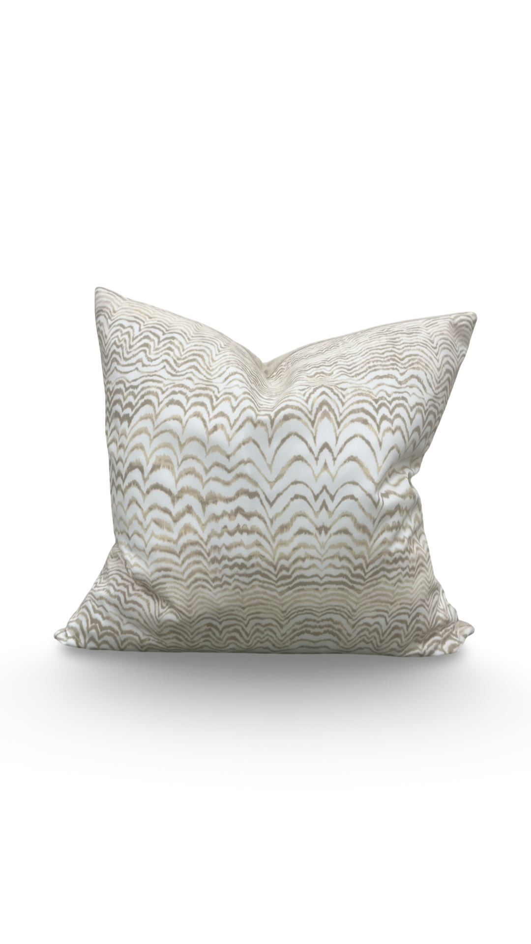 Schumacher Fabric Ink Wave 22x22" Knife Edge Decorative Throw Pillow