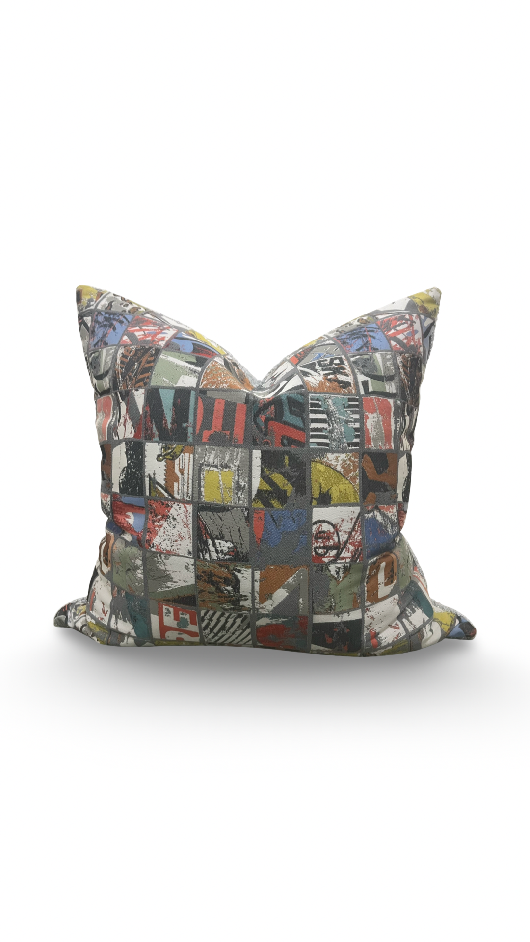 Storyboard Deck 22x22" Knife Edge Decorative Throw Pillow