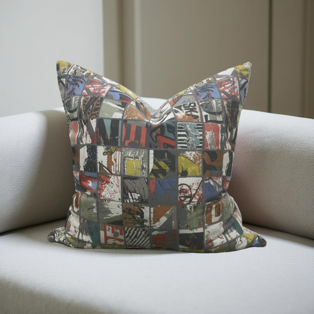 Storyboard Deck 22x22" Knife Edge Decorative Throw Pillow
