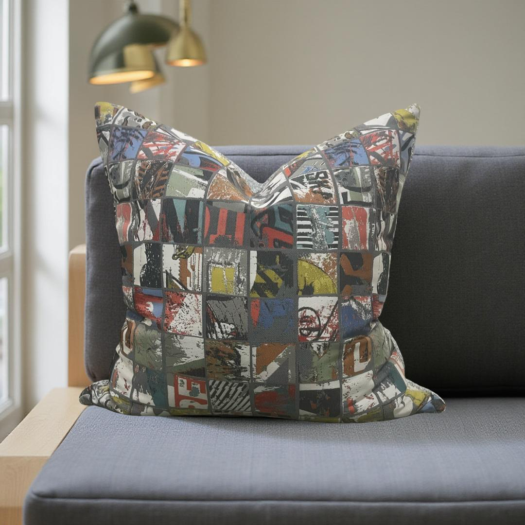 Storyboard Deck 22x22" Knife Edge Decorative Throw Pillow