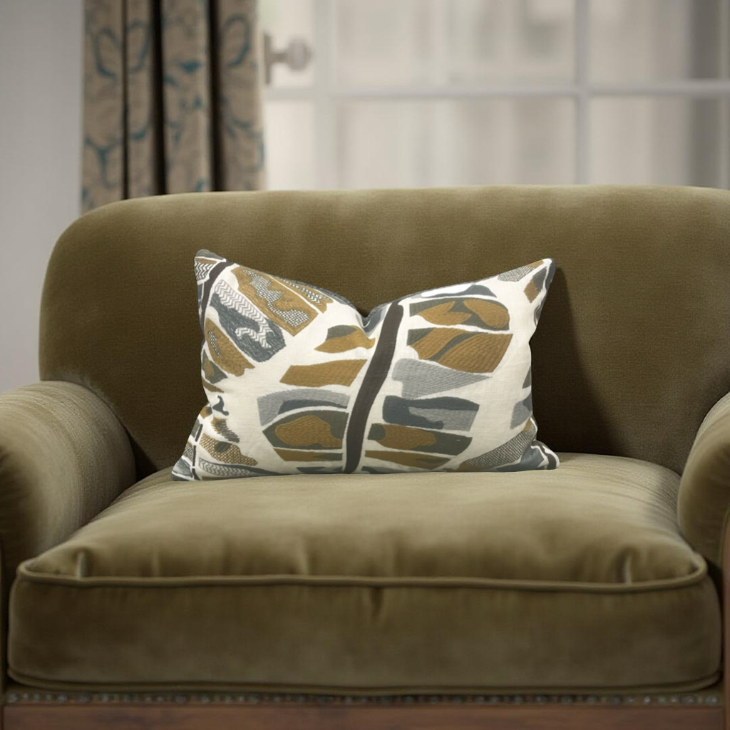 Delilah Forest 12X18" Knife Edge Decorative Lumbar Pillow