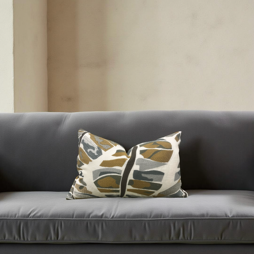 Delilah Forest 12X18" Knife Edge Decorative Lumbar Pillow