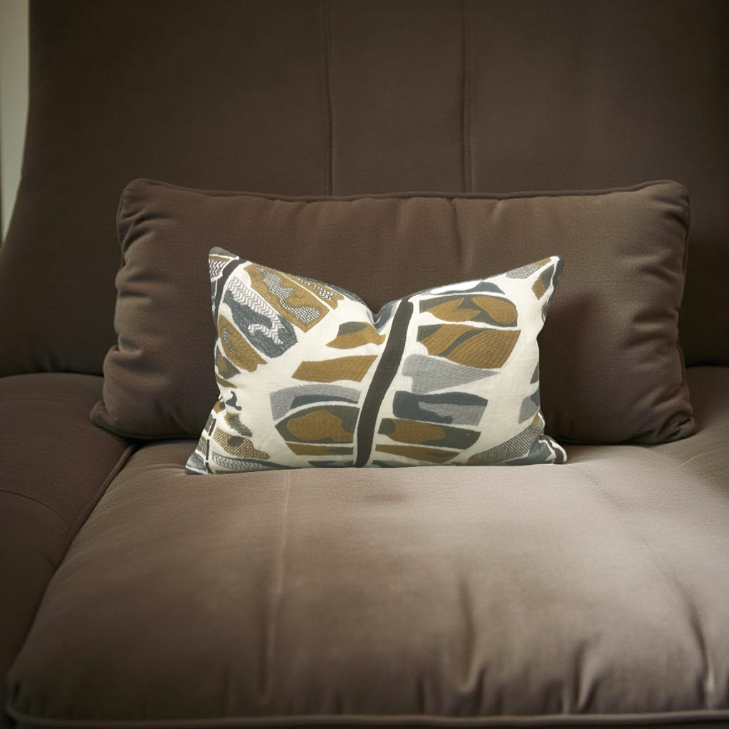 Delilah Forest 12X18" Knife Edge Decorative Lumbar Pillow