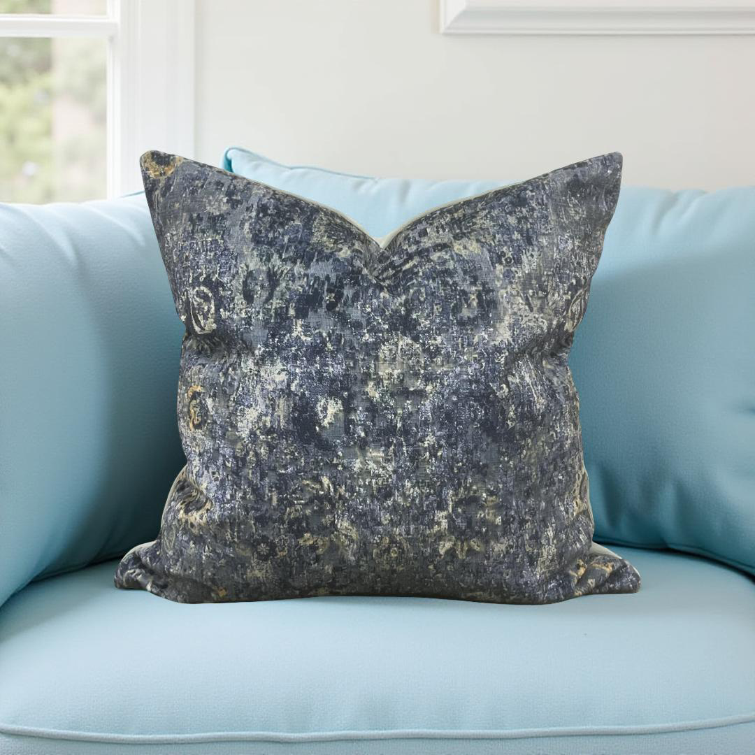 Designer Fabric Mesmerize Tidepool 18x18" Knife Edge Decorative Throw Pillow