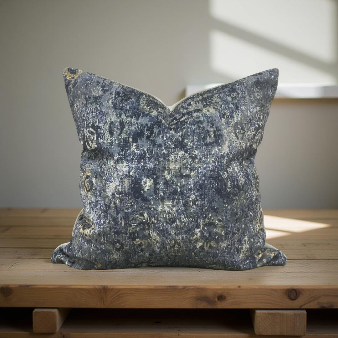Designer Fabric Mesmerize Tidepool 18x18" Knife Edge Decorative Throw Pillow