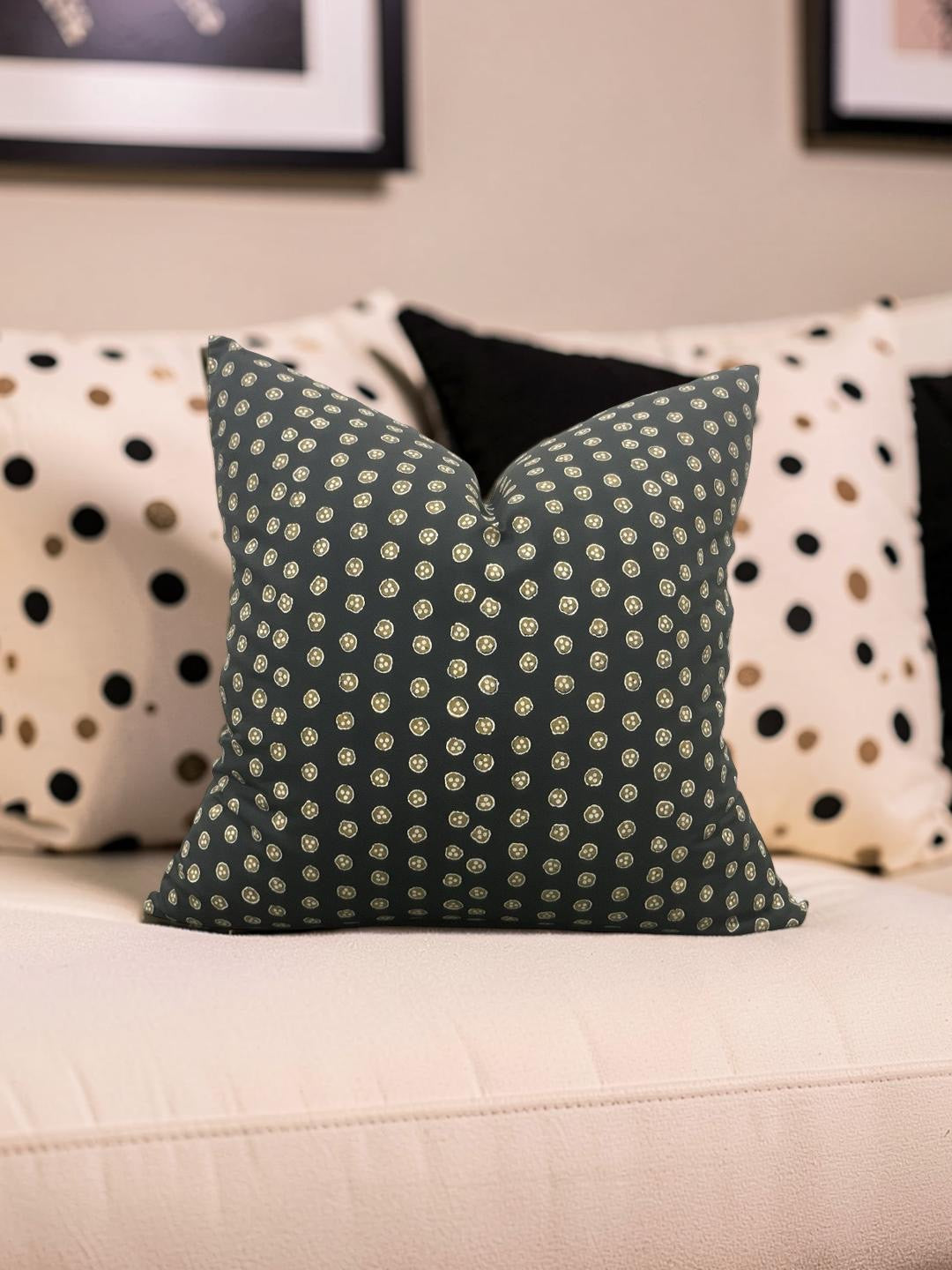 Zak + Fox Polka Dot Decorative Pillow Mi 22x22" Knife Edge Cover