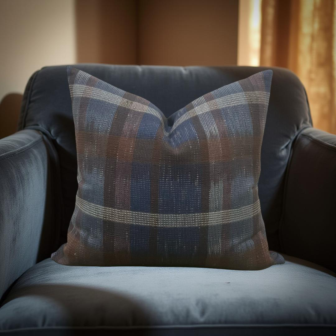 Designer Fabric Alastair 18x18" Knife Edge Decorative Throw Pillow