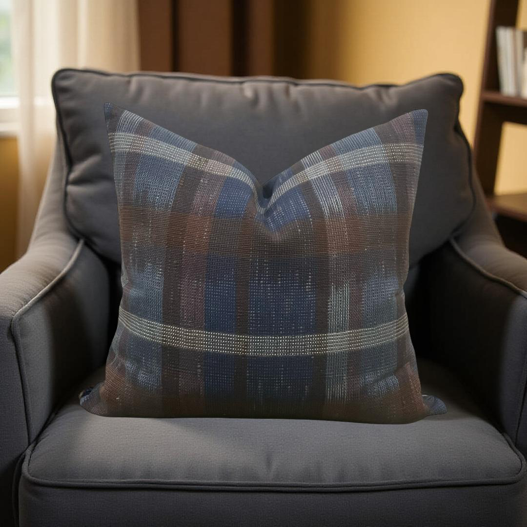 Designer Fabric Alastair 18x18" Knife Edge Decorative Throw Pillow