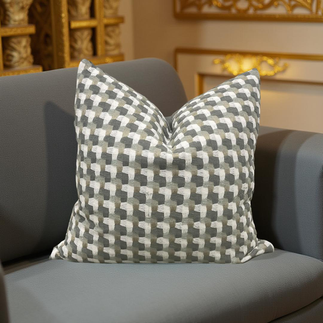 Designer Fabric Petite Terrasse 20x20" Knife Edge Decorative Throw Pillow