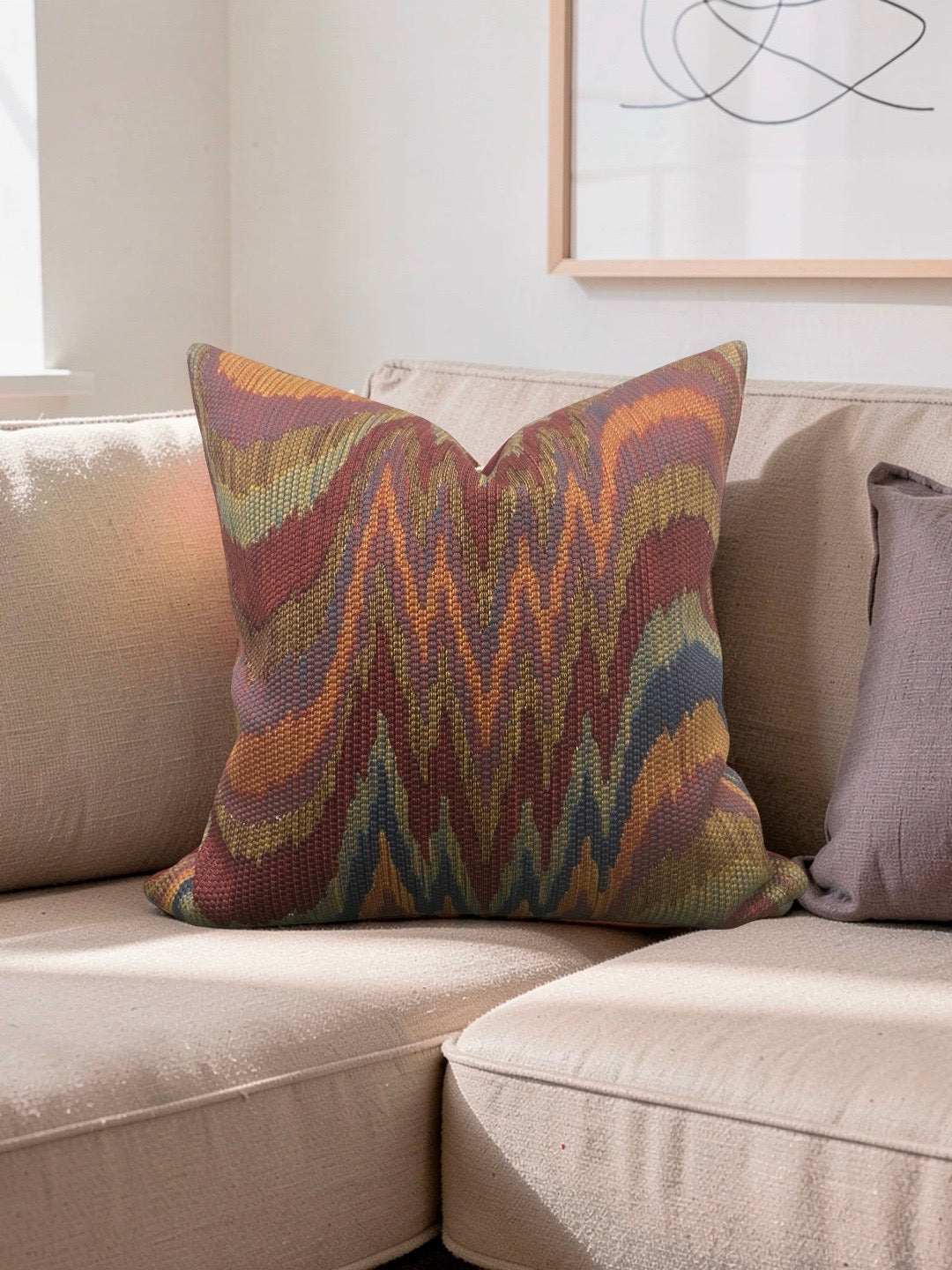 Decorative Pillow Petworth Carnival 22x22" Knife Edge Cover