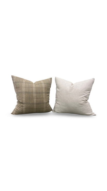 Mulberry Decorative Pillow Islay Sage 22x22" Knife Edge Cover