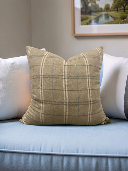 Mulberry Decorative Pillow Islay Sage 22x22" Knife Edge Cover