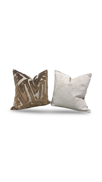 ACDC Copper 20x20" Knife Edge Decorative Throw Pillow