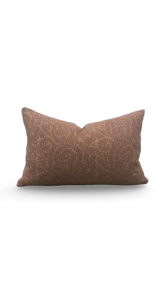 George Spencer Designs Lumbar Pillow Amadea Spice 12x18" Knife Edge Cover