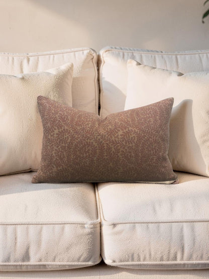 George Spencer Designs Lumbar Pillow Amadea Spice 12x18" Knife Edge Cover
