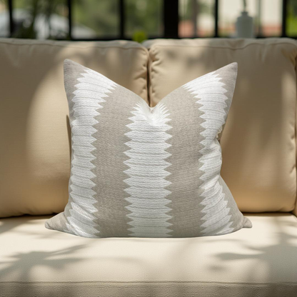 Aperigon Swag Jute 22x22" Knife Edge Decorative Throw Pillow