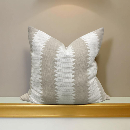Aperigon Swag Jute 22x22" Knife Edge Decorative Throw Pillow