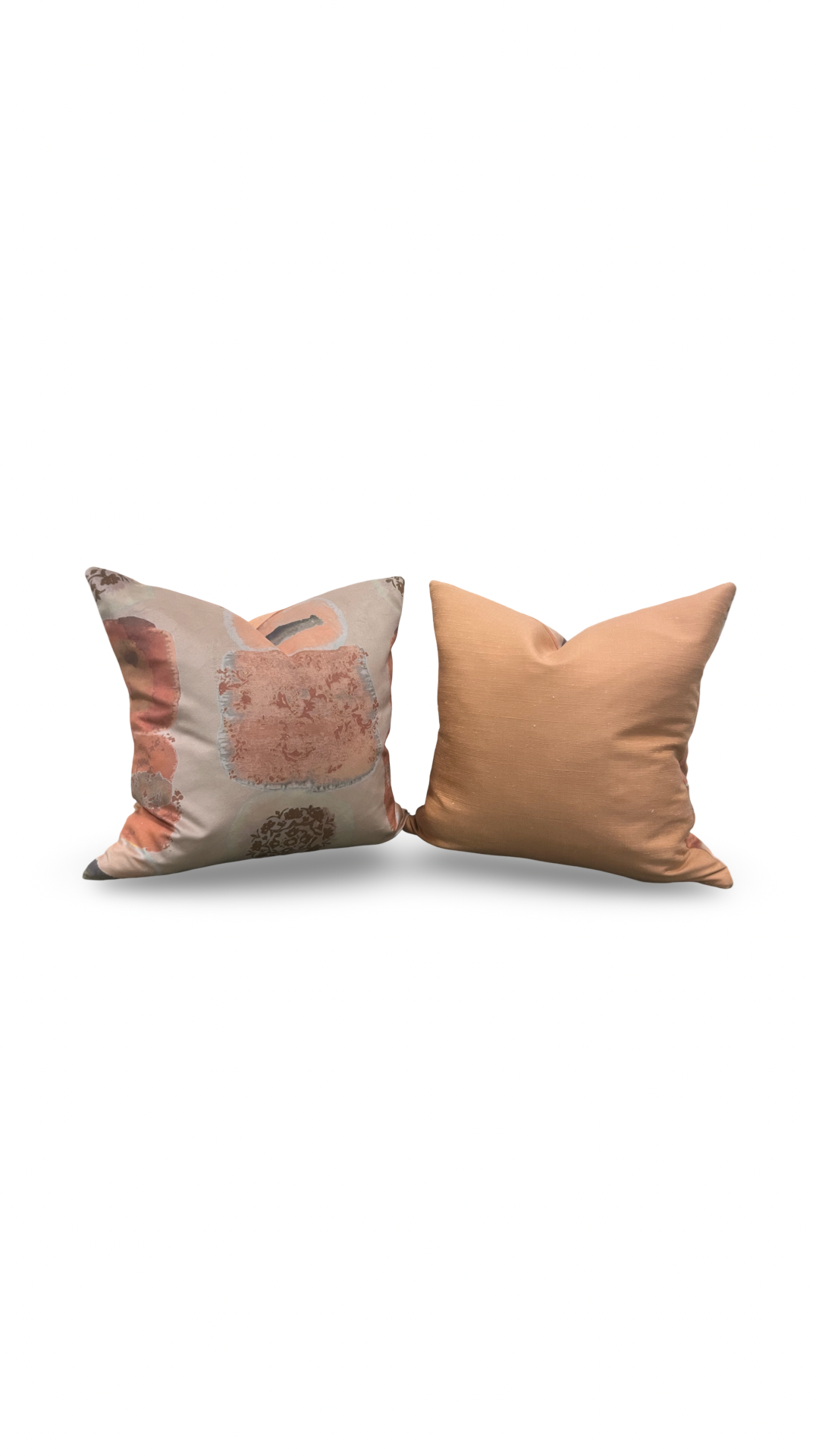 Decorative Pillow Apricot Peach Soft 18x18" Knife Edge Cover