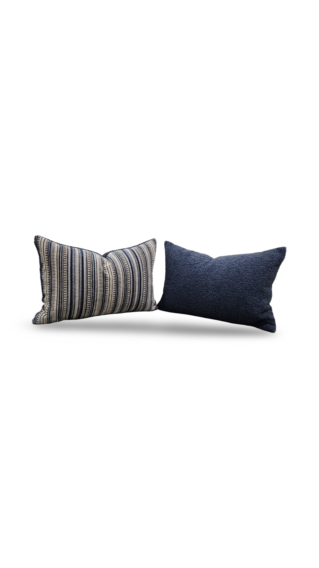 Lumbar Pillow Morocco Sapphire 12x18" Knife Edge Cover