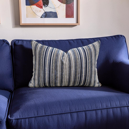 Lumbar Pillow Morocco Sapphire 12x18" Knife Edge Cover