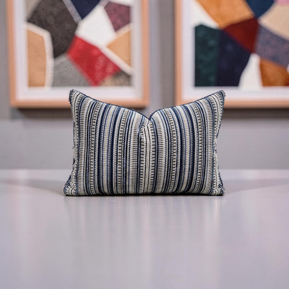 Lumbar Pillow Morocco Sapphire 12x18" Knife Edge Cover