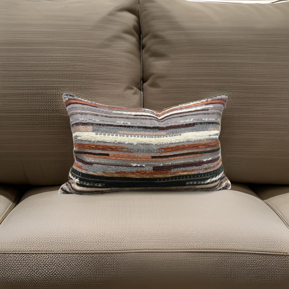 Maroc Cinnamon 12x18" Knife Edge Decorative Lumbar Pillow