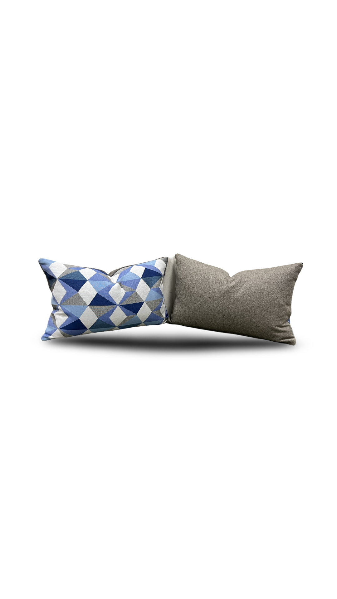 Dialogue Cobalt 12x18" Knife Edge Decorative Lumbar Pillow