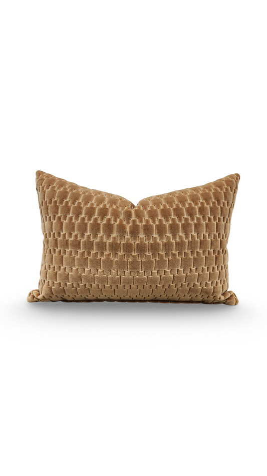 Lumbar Pillow Graviata Marigold 12x18" Knife Edge Cover