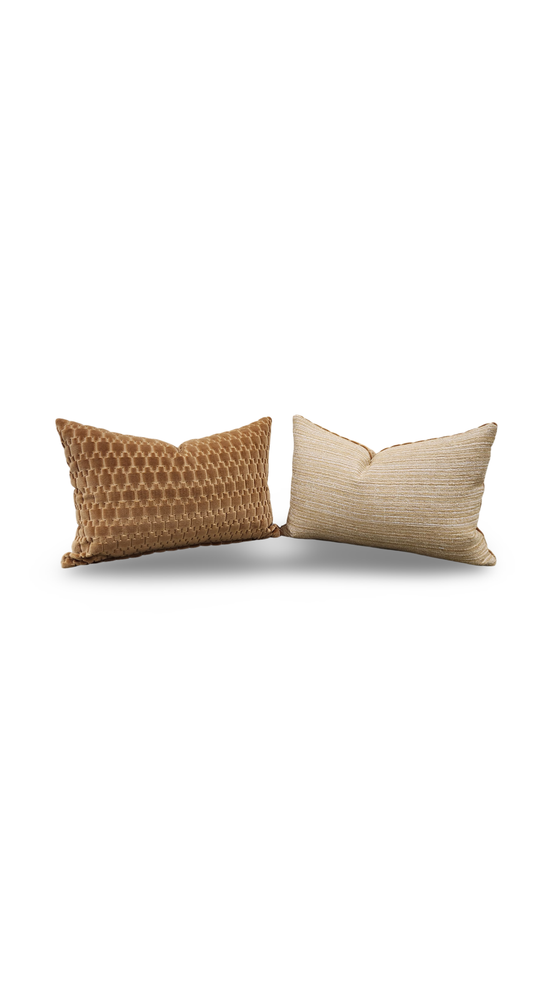 Lumbar Pillow Graviata Marigold 12x18" Knife Edge Cover