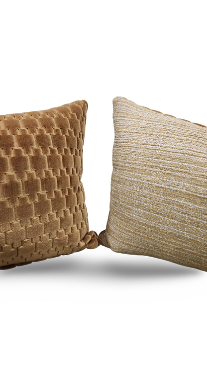 Lumbar Pillow Graviata Marigold 12x18" Knife Edge Cover