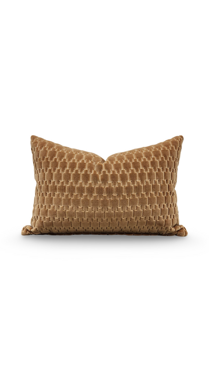 Lumbar Pillow Graviata Marigold 12x18" Knife Edge Cover