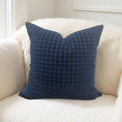 Smalti Blue Grotto 22x22" Knife Edge Decorative Throw Pillow