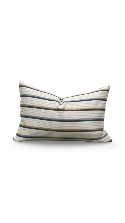 Designer Fabric Lliad Chariot 12x18" Knife Edge Lumbar Pillow