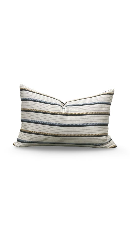 Designer Fabric Lliad Chariot 12x18" Knife Edge Lumbar Pillow