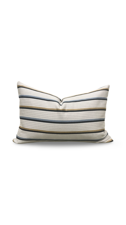 Designer Fabric Lliad Chariot 12x18" Knife Edge Lumbar Pillow