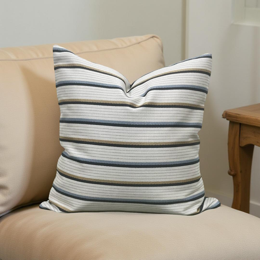 Designer Fabric Lliad Chariot 18x18" Knife Edge Decorative Throw Pillow