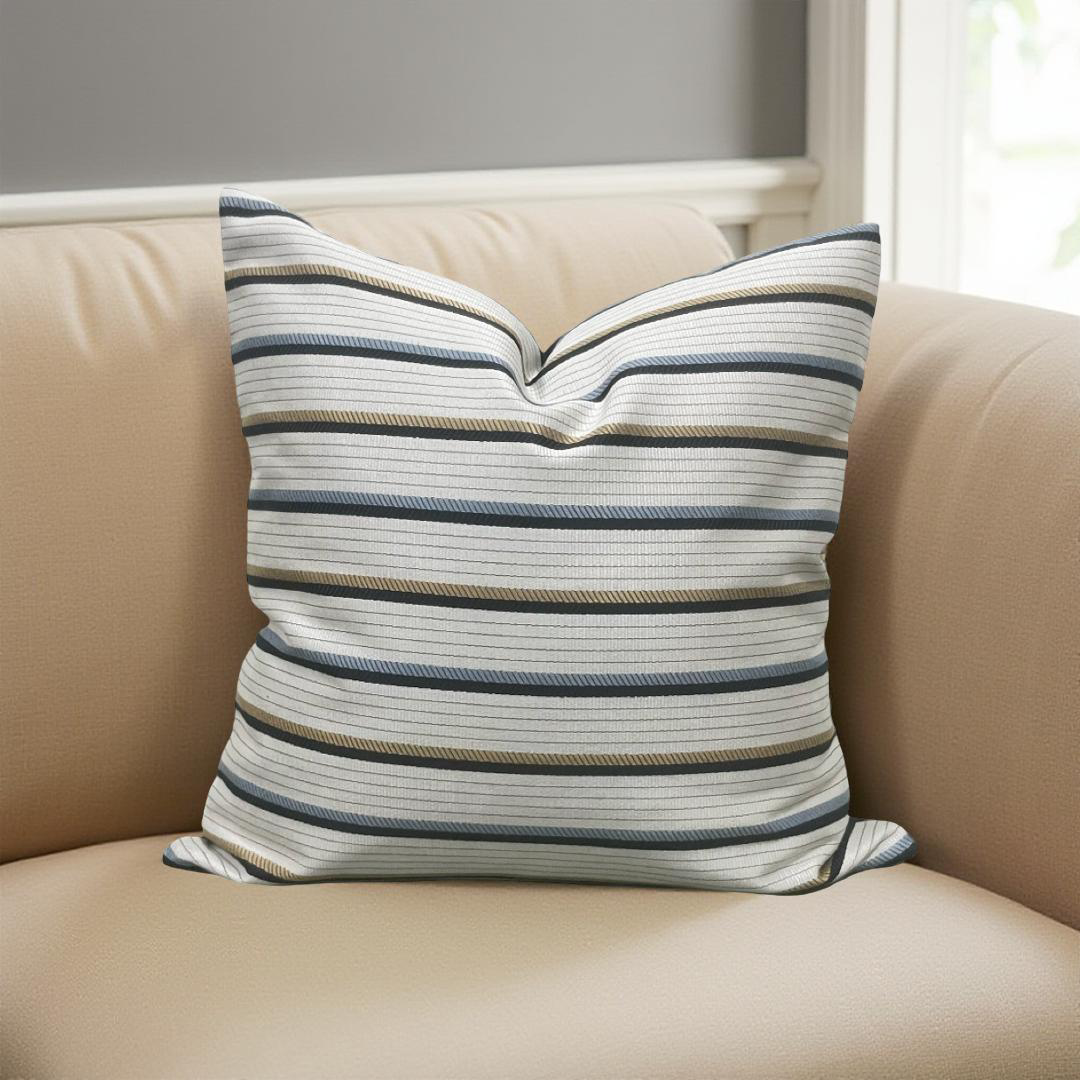 Designer Fabric Lliad Chariot 18x18" Knife Edge Decorative Throw Pillow