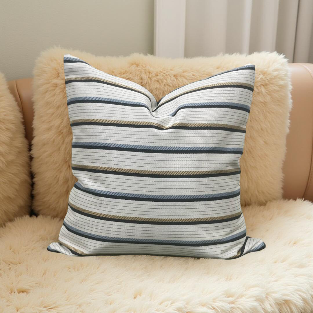 Designer Fabric Lliad Chariot 18x18" Knife Edge Decorative Throw Pillow