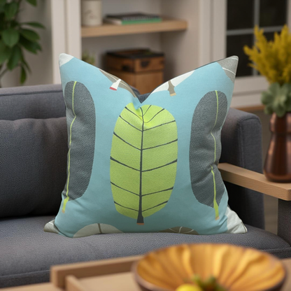 Decorative Pillow Calypso Blue Lagoon 20x20" Knife Edge Throw Pillow