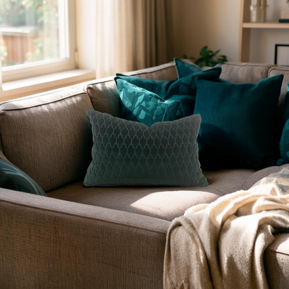 Lumbar Pillow Graviata Evergreen 12x18" Knife Edge Cover